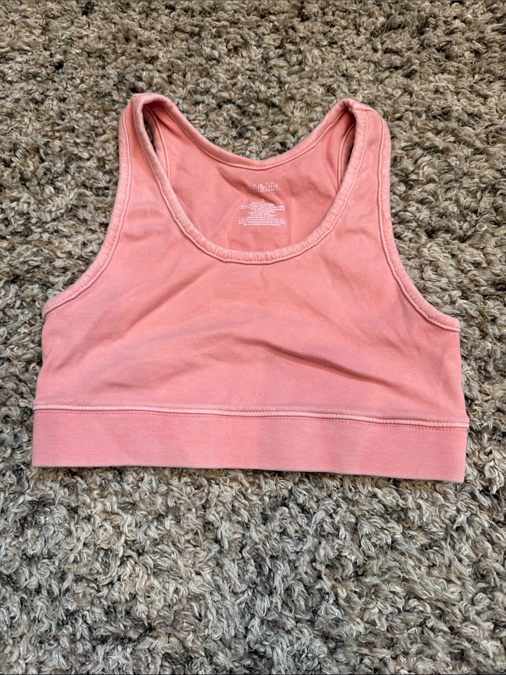 wild fable Rose Pink Scoop-Neck Crop Tank